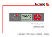 Froling Lambdatronic 3200 Fehlermeldungshandbuch