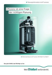 Vaillant icoVIT exclusiv VKO 156/3-7 Bedienungsanleitung