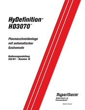 Hypertherm HyDefinition HD3070 Bedienungsanleitung