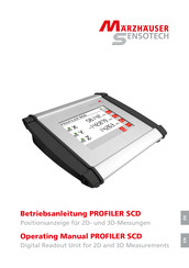 Marzhauser Sensotech PROFILER SCD Betriebsanleitung