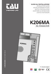 tau K206MA Installationsanleitung