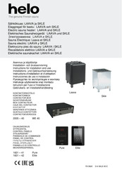 Helo 1105-9011 Laava Installations- Und Gebrauchsanweisung