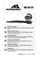McCulloch MAG GB 275 Betriebsanweisung