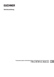 EUCHNER CTM-L2-BR-M-ZZ-SA-P-167789 Betriebsanleitung