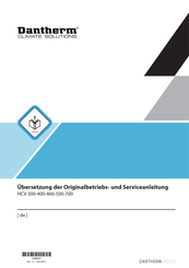 Dantherm HCV 460 Benutzerhandbuch