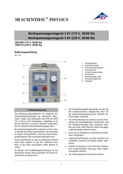 3B SCIENTIFIC PHYSICS 1003309 Bedienungsanleitung