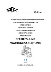 HANGCHA CPD18 Betriebs- Und Wartungsanleitung