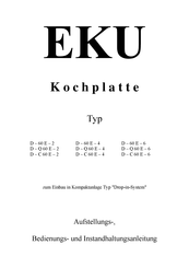 EKU D - 60 E - 4 Bedienungsanleitung
