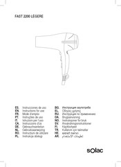 SOLAC FAST 2200 LÉGERE Gebrauchsanleitung