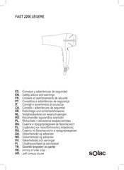 SOLAC FAST 2200 LÉGERE Ratschläge Und Sicherheitshinweise
