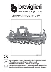 breviglieri b120v-280 Betriebs- Und Wartungsanleitung - Ersatzteile Katalog