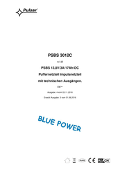 Pulsar BLUE POWER PSBS 13,8V/3A/17Ah/OC Bedienungsanleitung