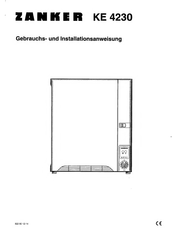 ZANKER KE 4230 Gebrauchs- Und Installationsanweisung
