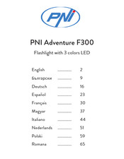 PNI Adventure F300 Bedienungsanleitung