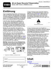 Toro Super Recycler 48 Bedienungsanleitung