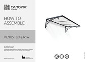 Palram CANOPIA VENUS 3x4 Bedienungsanleitung