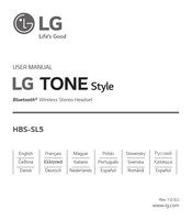 Lg TONE Style HBS-SL5 Bedienungsanleitung