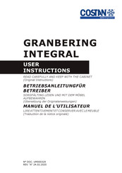 Costan GRANBERING INTEGRAL Betriebsanleitung Für Betreiber