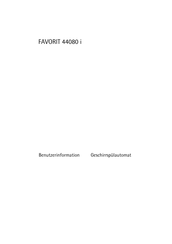 AEG FAVORIT 44080 i Benutzerinformation