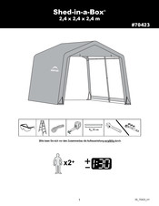 ShelterLogic Shed-in-a-Box 70423 Kurzanleitung