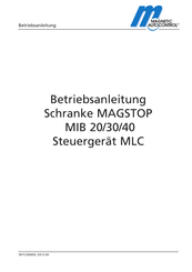 Magnetic Autocontrol MAGSTOP MIB 20 Betriebsanleitung