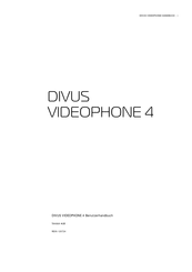 Divus VIDEOPHONE 4 Benutzerhandbuch