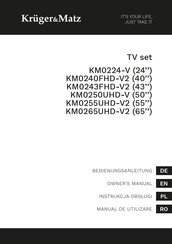 Kruger & Matz KM0265UHD-V2 Bedienungsanleitung