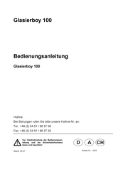 Boyens Backservice Glasierboy 100 Bedienungsanleitung