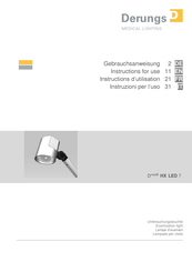 Derungs Dmed HX LED 7 Gebrauchsanweisung