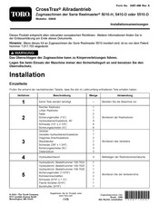 Toro CrossTrax 03645 Installationsanweisungen