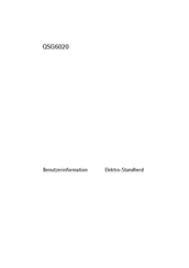 Electrolux Husqvarna QSG6020 Benutzerinformation