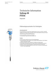 Endress+Hauser Solicap M FTI56 Technische Information