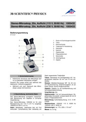 3B Scientific Physics 1005432 Bedienungsanleitung