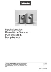 Miele PDR 518 SI Installationsplan