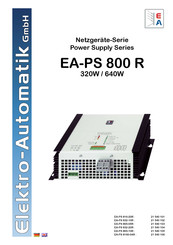 Elektro-Automatik EA-PS 800 R Bedienungsanleitung