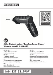Parkside PSSA 4 B2 Originalbetriebsanleitung