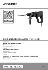 Parkside PBH 1050 D4 Bedienungsanleitung Und Originalbetriebsanleitung