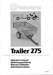 Husqvarna Trailer 275 Bedienungsanleitung