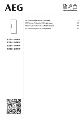 AEG RTB411D2AW Benutzerinformation
