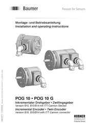 Baumer POG 10 Montage- Und Betriebsanleitung