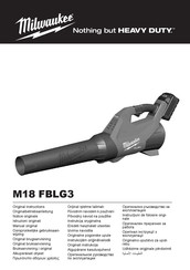 Milwaukee M18 FBLG3-802 Originalbetriebsanleitung