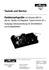 Metz 1994 Handbuch Für Den Techniker