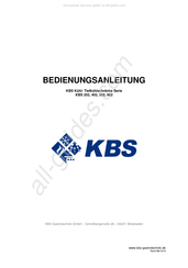 kbs 402 Serie Bedienungsanleitung