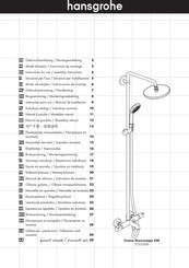 HANSGROHE Croma Showerpipe 220 27223000 Gebrauchsanleitung, Montageanleitung
