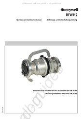 Honeywell BFW112 Bedienungs- Und Instandhaltungsanleitung