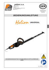 pellenc Helion UNIVERSAL Bedienungsanleitung