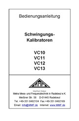 MMF VC11 Bedienungsanleitung