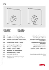 KWC F5SM2007 Montage- Und Betriebsanleitung