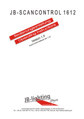 JB-Lighting ScanControl 1612 Bedienungsanleitung