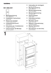 Gaggenau BX 280 Montageanleitung